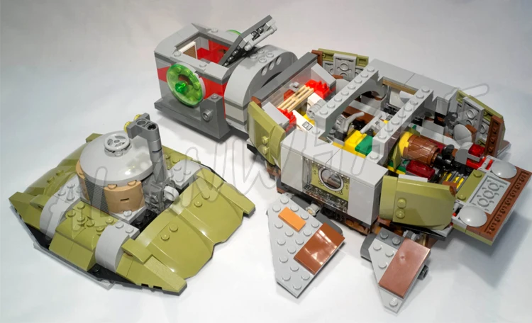 683pcs Shinobi Turtle Sub Undersea Chase Underwater Pursuit Submarine Shark 10265 Building Kits toys Compatible With Bricks