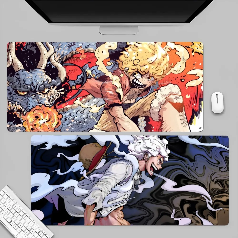 Japanese Anime Mousepad Large Gaming Mouse Pad LockEdge Thickened O-ONE P-PIECE Monkey D. Luffy Computer Keyboard Table Desk Mat