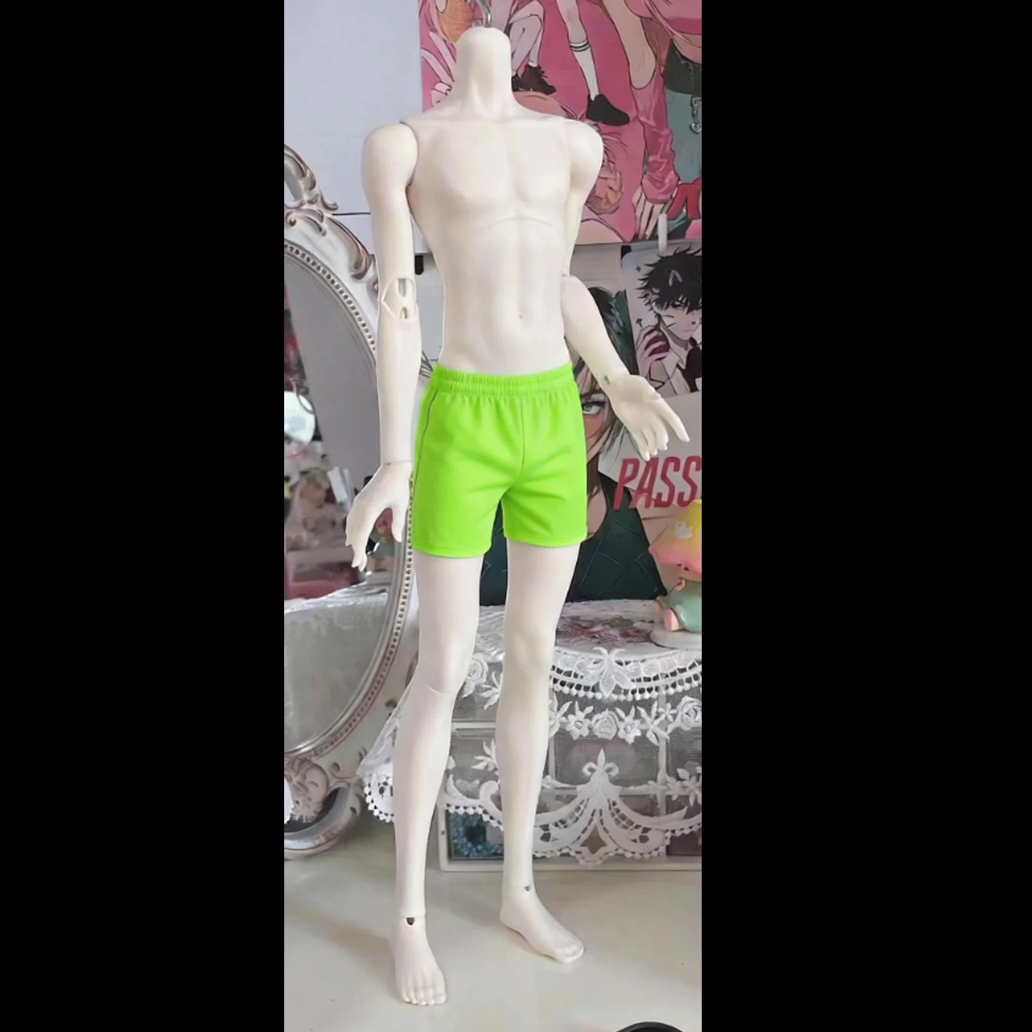 

1/4 BJD Doll Body Men Resin Men Model Body Doll Accessories Toys