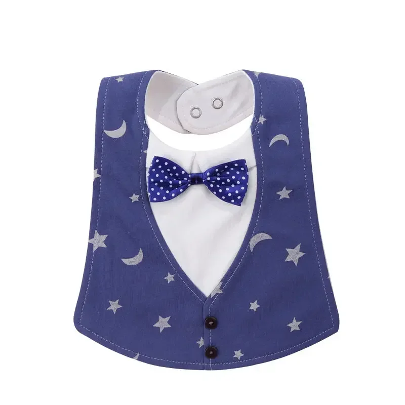 Gentleman Bow-tie Waterproof Bandana Bibs Baby Babador Feeding Smock Infant Burp Cloths Saliva Towel Baby Eating Accessory