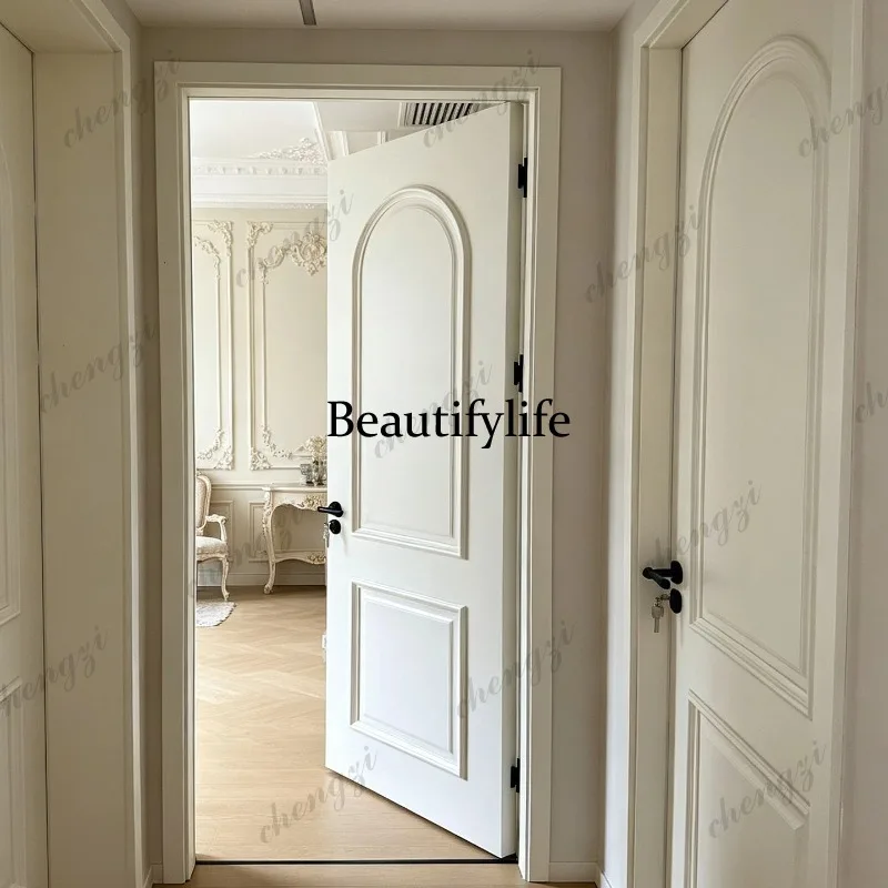 H134 paint bedroom door solid wood home wooden door bedroom living room solid wood door