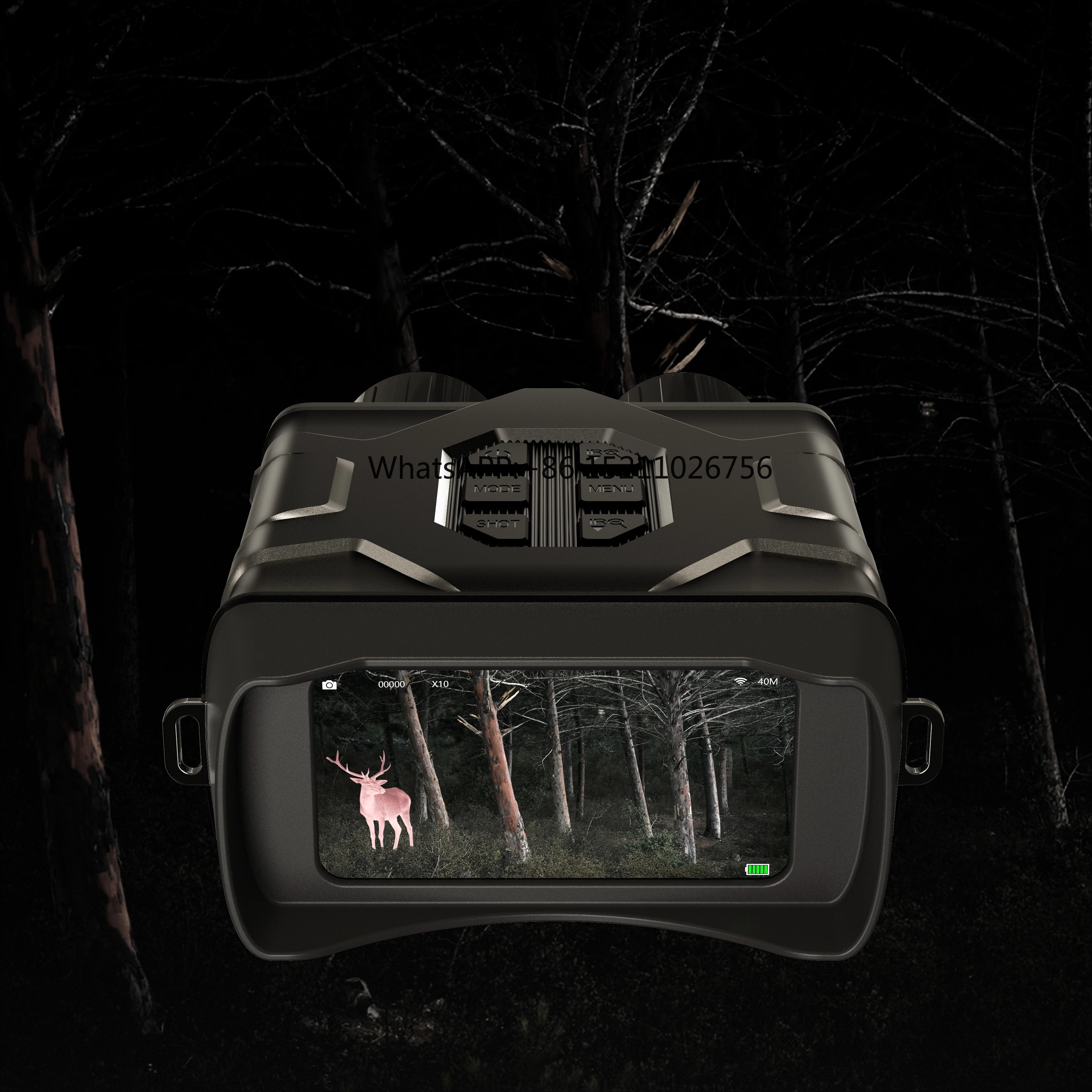 أحدث أداة للرؤية الليلية لعام 2023 5K HD ثنائي الأسطوانة بالأشعة تحت الحمراء كاملة الألوان يمكن توصيلها بالرؤية الليلية مع الهاتف المحمول 10 Tim