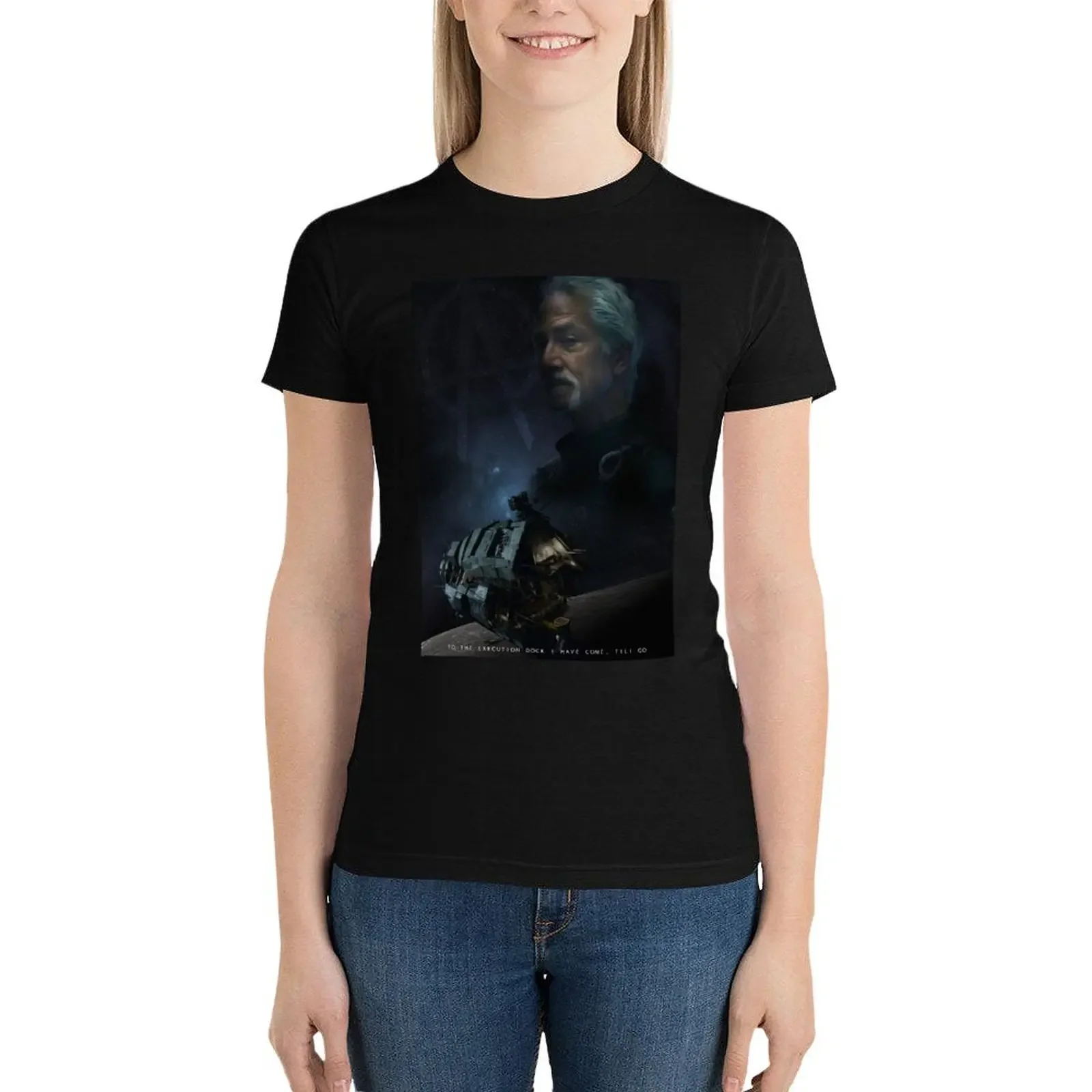 The Expanse - Ashford, The Ghost Knife T-Shirt hippie clothes tops Blouse black t-shirts for Women