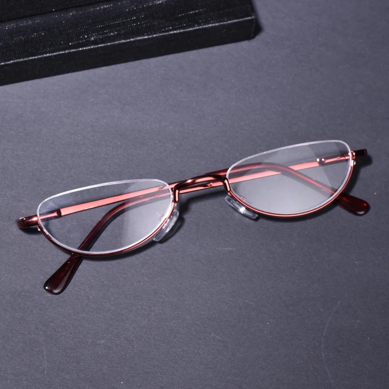 Rote, hochwertige, runde Lesebrille für Männer und Frauen +1,25 +1,5 +1,75 +2,25, transparente Brillengläser, einfarbig, mit Sprin