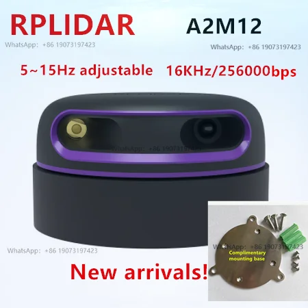 A2M12 360°Range Scanne Triangular Ranging 12m lidar Mapper Rplidar A2 Scanner Kit sensor measurement tool