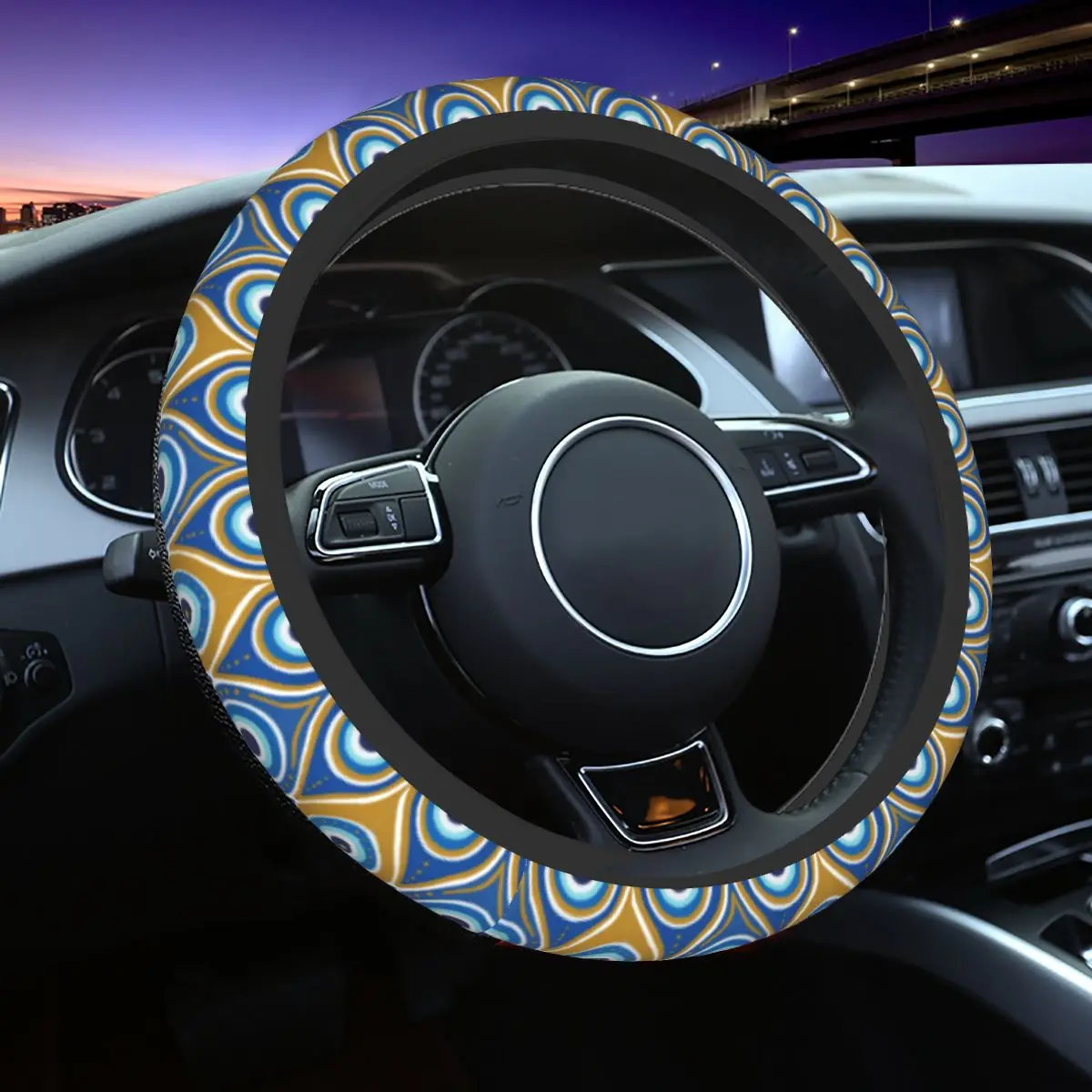 Steering Wheel Covers Nazar Evil Eye Lucky Charms Blue Turkish Greek Amulet Braid On The Steering Wheel Cover Car Accessories