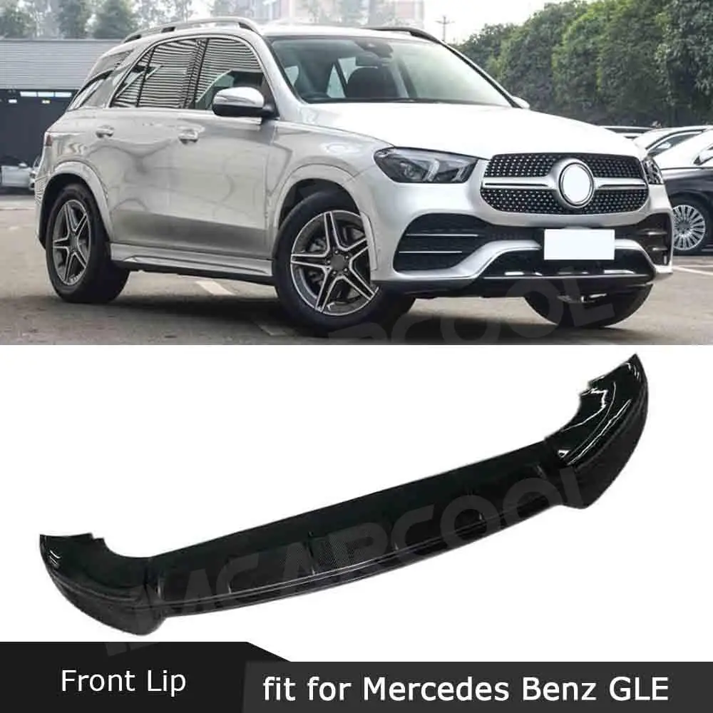 

Carbon Fiber Front Bumper Lip Spoiler Chin Protect Cover For Mercedes Benz GLE Class W167 GLE450 GLE53 AMG Sport SUV 2020- 2022