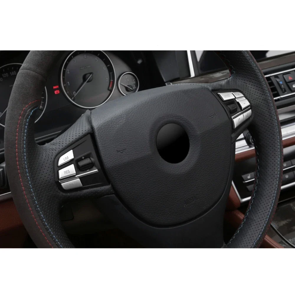 Car Steering Wheel Button Cover Trim For BMW 1 2 3 4 5 7 X3 X4 X5 X6 F30 F31 F10 F07 F01 F02 F15 F16 F25 F26 F46 F33 F20 GT F23