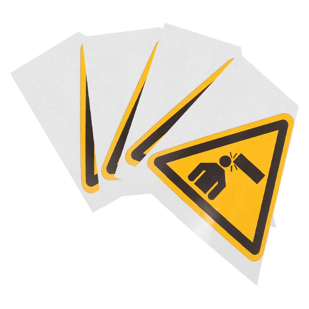 

4pcs Watch Your Head Sign Stickers Warning Decals Safety Signs Adhesive Pvc Wall Stair Door Machine Tool Collision