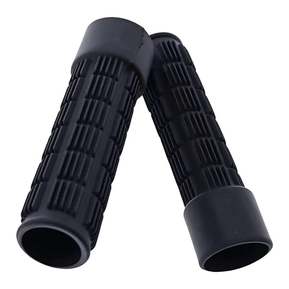 For Bobcat Skid Steer Rubber Handles for 751 753 763 - Resilient Rubber Material 20x15x5cm Textured Black Pair