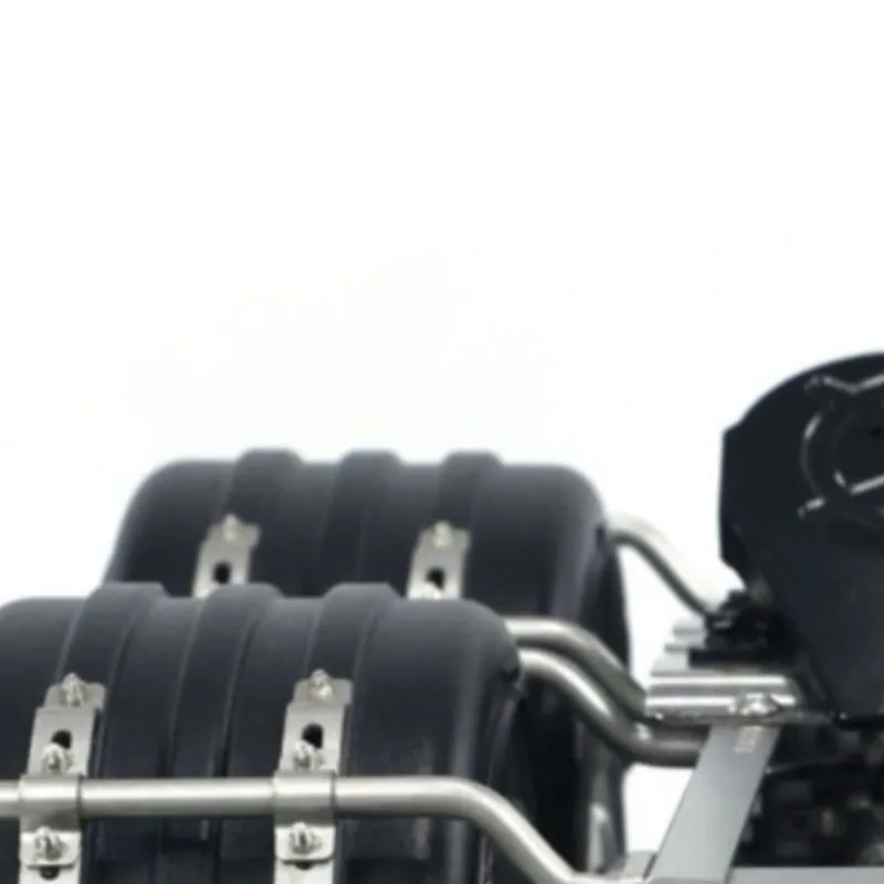 

1/14 2 Axles Metal Trailer Fifth-wheel Traction Remote Control Toy Accessory for LESU RC Car Truck Model Durable Construction