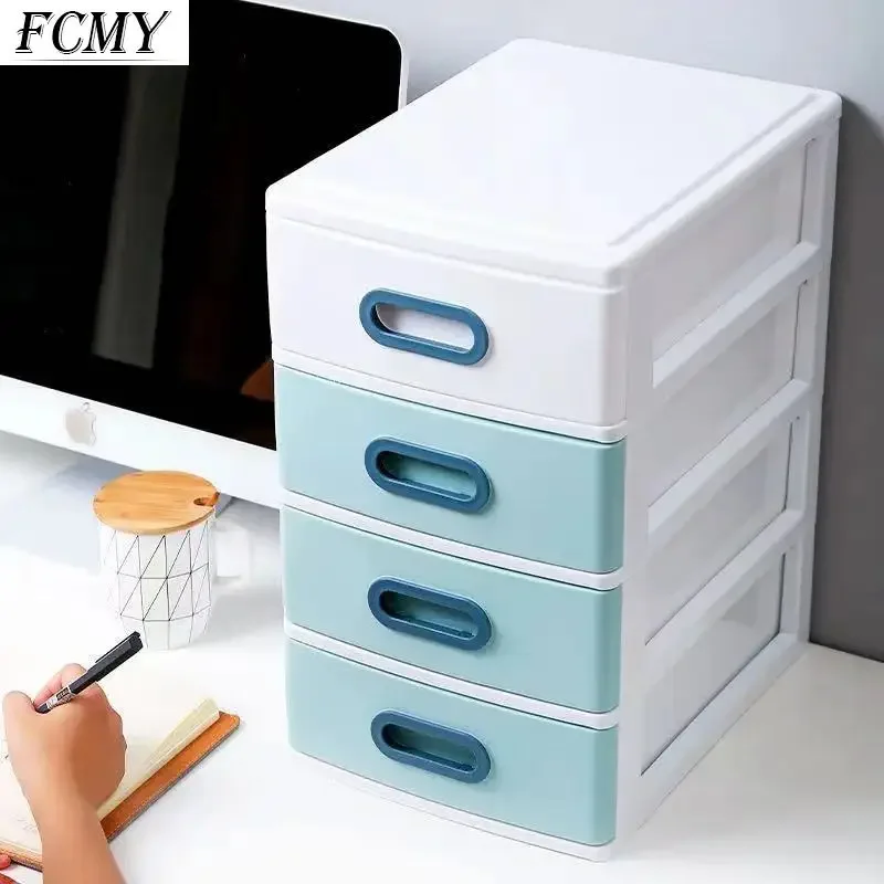 Imagem -04 - Transparente Desktop Storage Box tipo de Gaveta Sundries Holder Cosmetic Box Makeup Jewelry Organizer Camadas