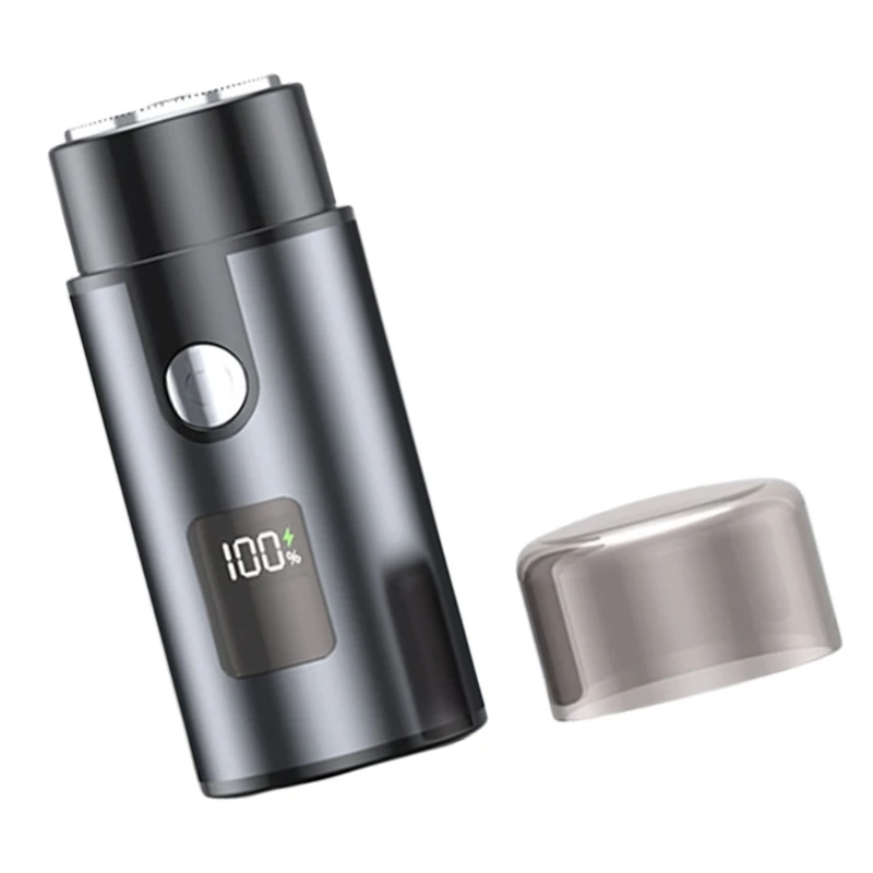 เครื่องโกนหนวดไฟฟ้าสำหรับผู้ชายพ็อกเก็ตชาร์จไร้สายแบบพกพาTrimmer Face Beard 918D