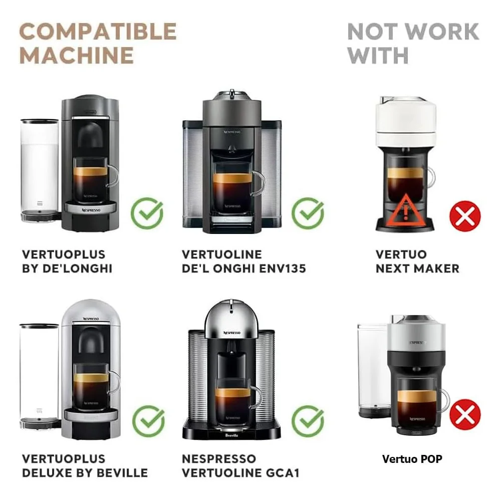 Coffee capsule adapter For Nespresso Vertuo POP machine coffee bag adapter reusable coffee filter stainless steel bracket