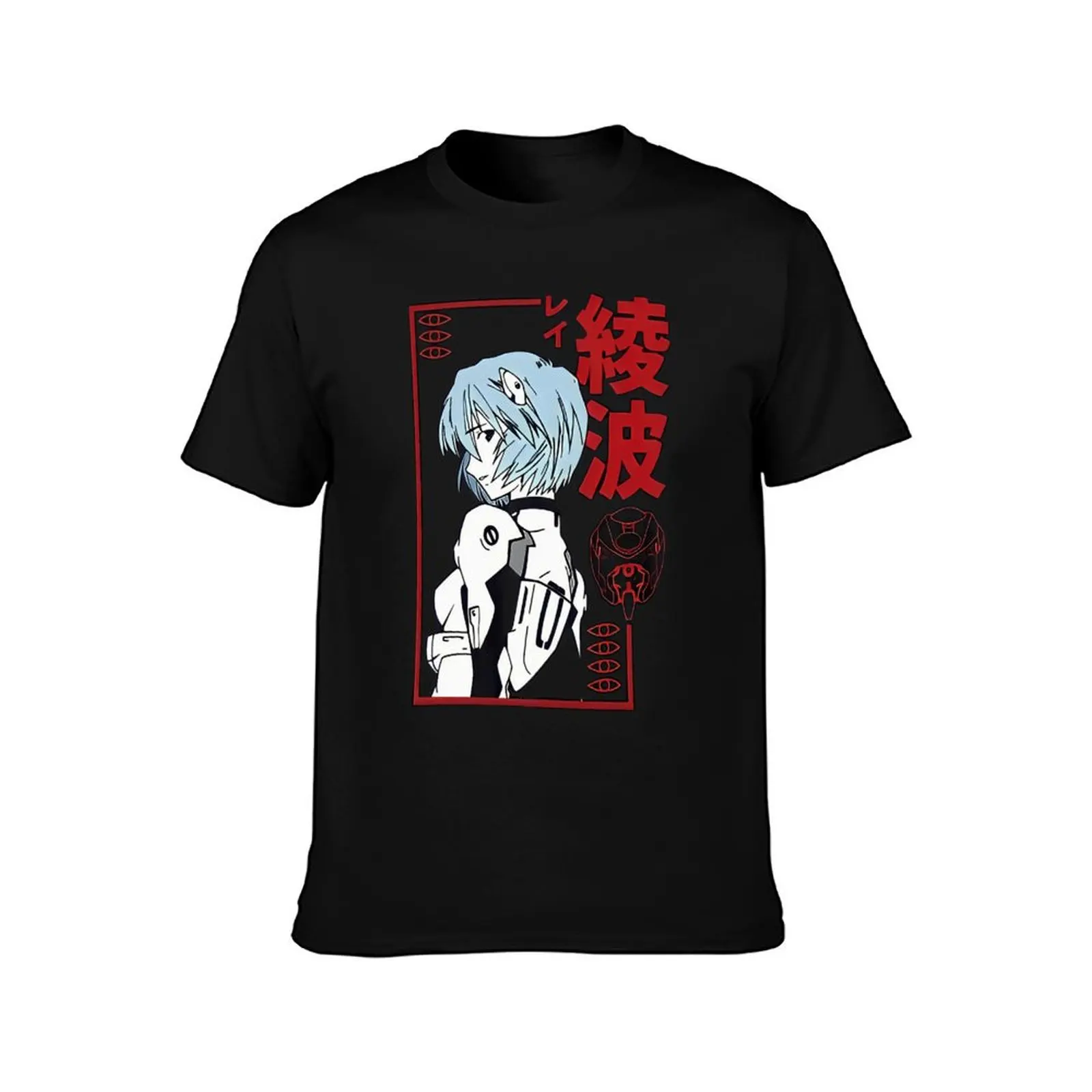 Rei Ayanami Red Style T-Shirt street wear blue archive kawaii clothes black t-shirts for men