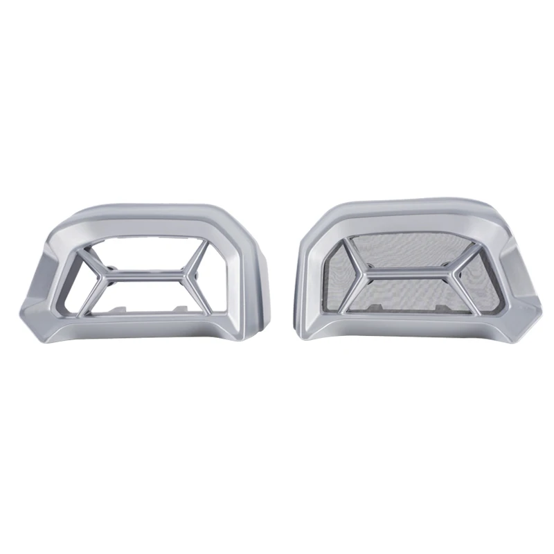 2PCS Kunststoff Silber Lufteinlassakzente mit Vorfilter Motorentlüftungssatz 219401025   für Can bin Ryker 600 900 Sport