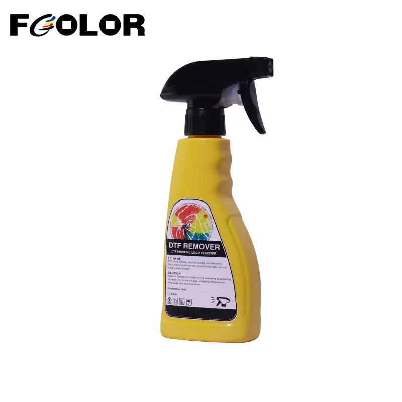 Fcolor Top DTF Remover 300ml DTF Printer Adhesive Powder Cleaner Remover Direct to Transfer Film Pattern DTF Remover Liquid