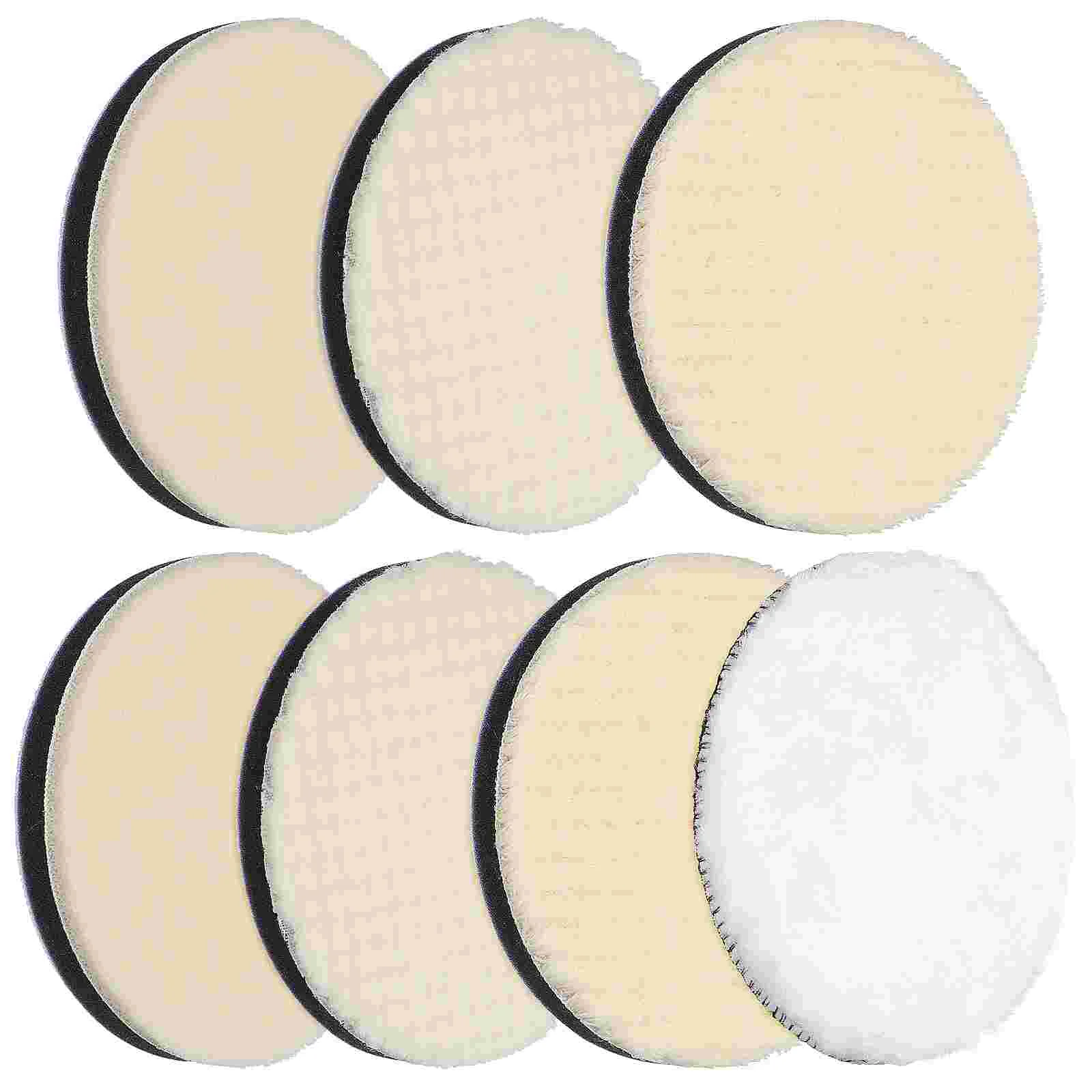 

7 Pcs Buffer Polisher Pads Polishing For Drill Disc Set Buffing Car White Wheel