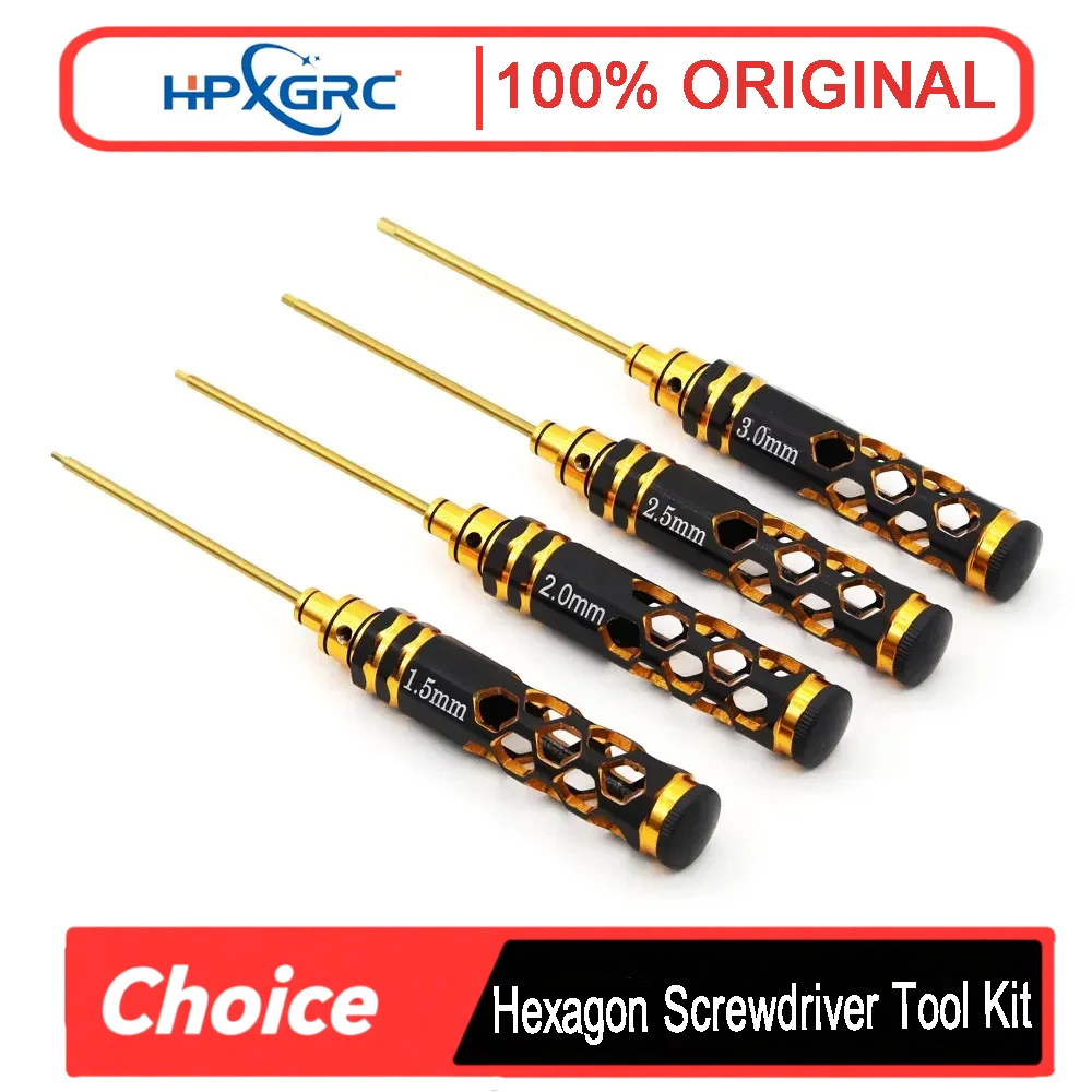 HPXGRC 4-teiliges Sechskant-Schraubendreher-Set 1,5–3,0 mm – für RC Racing Drone, Hubschrauber, Auto und Boot