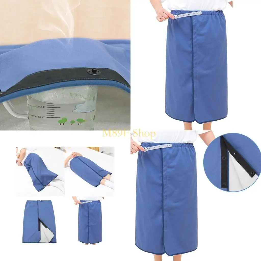 M89F Wearable Incontinence Mattress Washable Diaper Skirt Reusable Bed Mat Waterproof Urinary Skirt for Adults Elderly