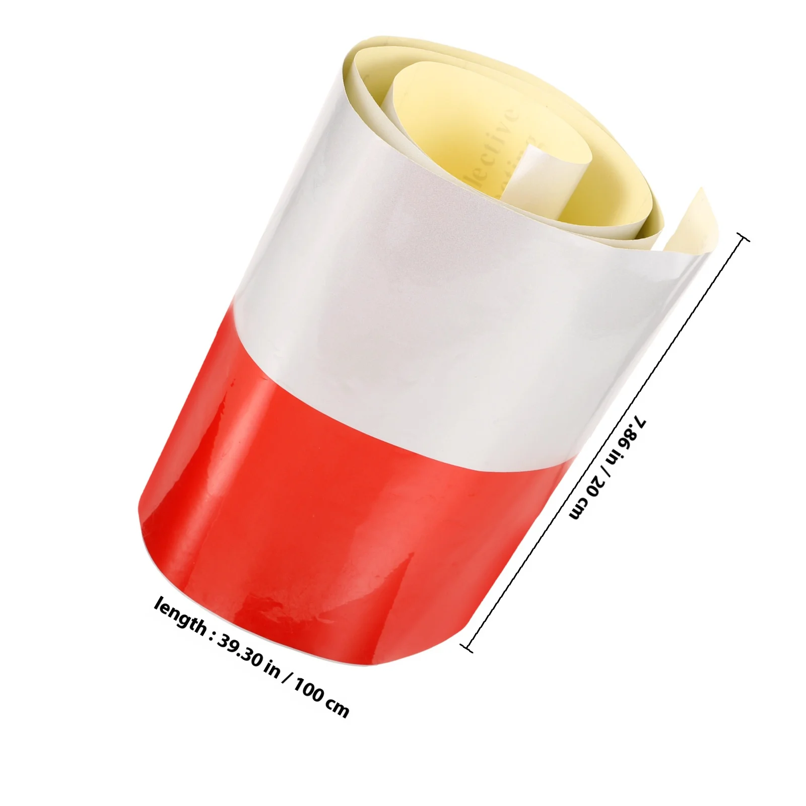 Traffic Safety Reflective Tape Warning Strip Durable Fading Resistant Easy Install Driveway Markers Post Reflective Adhesive