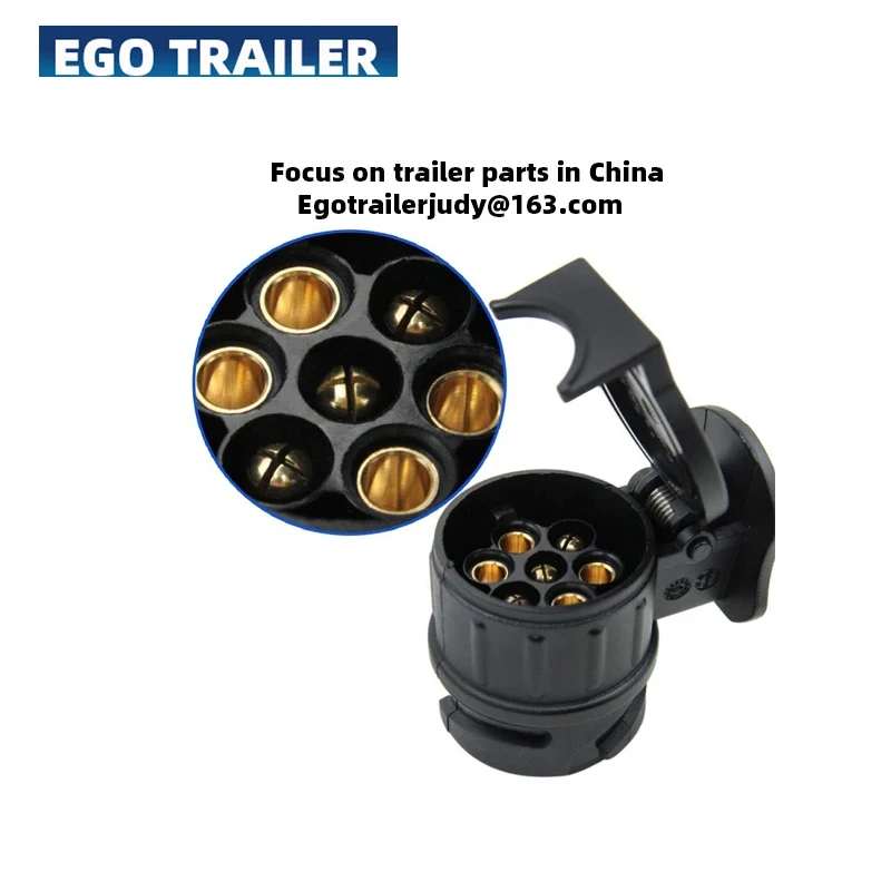 

Europe 12V 13-7 Pin Plastic Socket Plug Car Styling Electrical Plug Camping RV Caravan Adapter Caravan Accessories