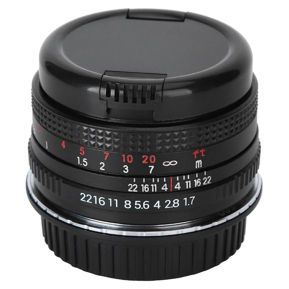 

50mm F1.7 Manual Focus Lens for Canon Camera, 50mm F1.7 Full Frame Lens, for Canon Mount