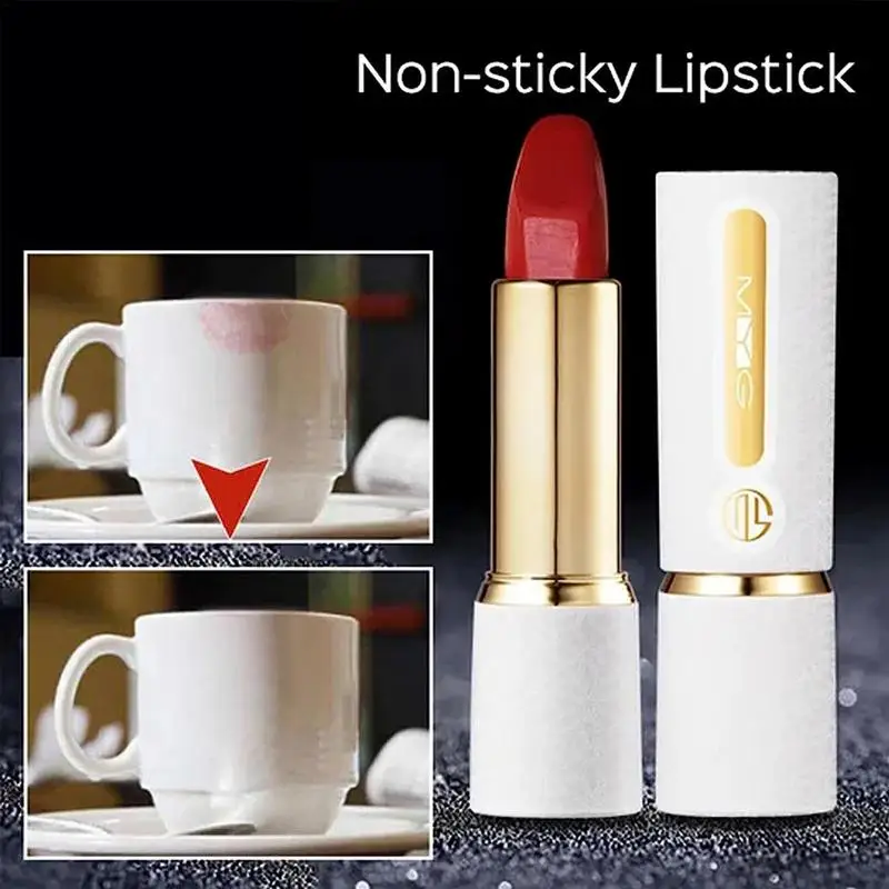 Non-stick Lipstick Lipstick Dames Non-stick Cup Waterdichte Matte Lipstick Non-stick Lipgloss Non-stick Lipstick Langdurig