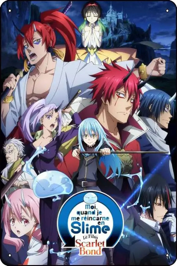 That Time I Got Reincarnated as a Slime the Movie: Scarlet Bond (2022) Movie Metal Sign Gifts Wall Decor Funny Tin Signs Wa sign