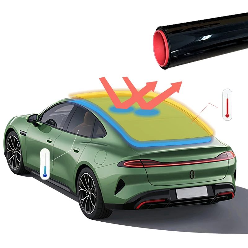 

1,52*15 м, термостойкая пленка для оконного люка на крыше автомобиля, 8,5 мил, защита от царапин, УФ-излучения, защитная пленка PPF для автоматической крыши