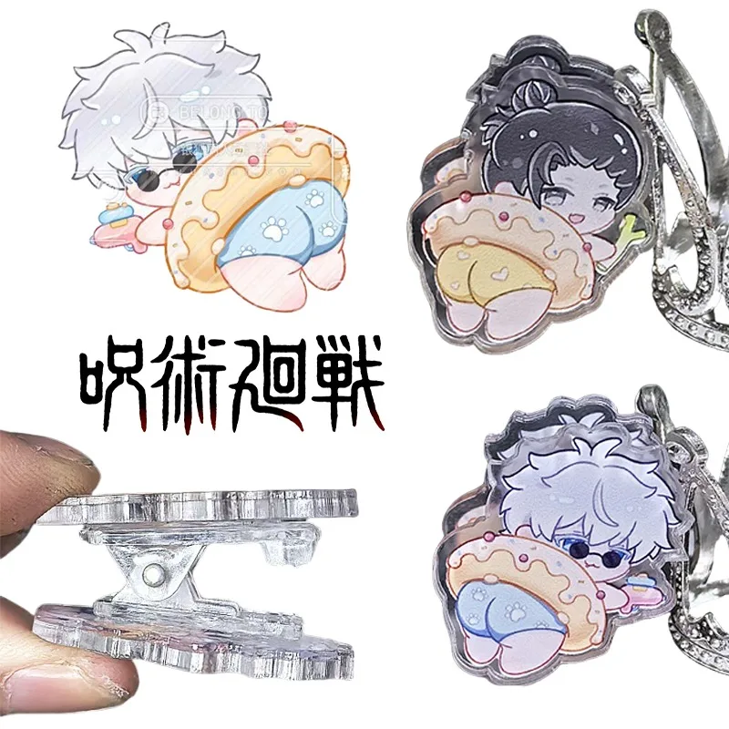 Зажим для переплета Jujutsu Kaisen Gojo Satoru, аниме, тестовый зажим для бумаги, забавный школьный переплет, кавайные украшения, зажимы для канцелярских принадлежностей