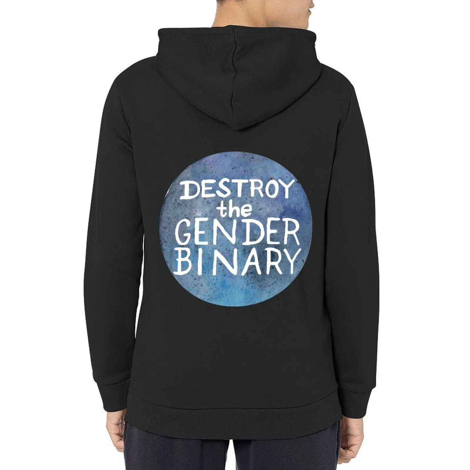 

Destroy The Gender Binary Hoodie hooded shirt men's coat korean clothes autumn jacket men hoodie streetwear
