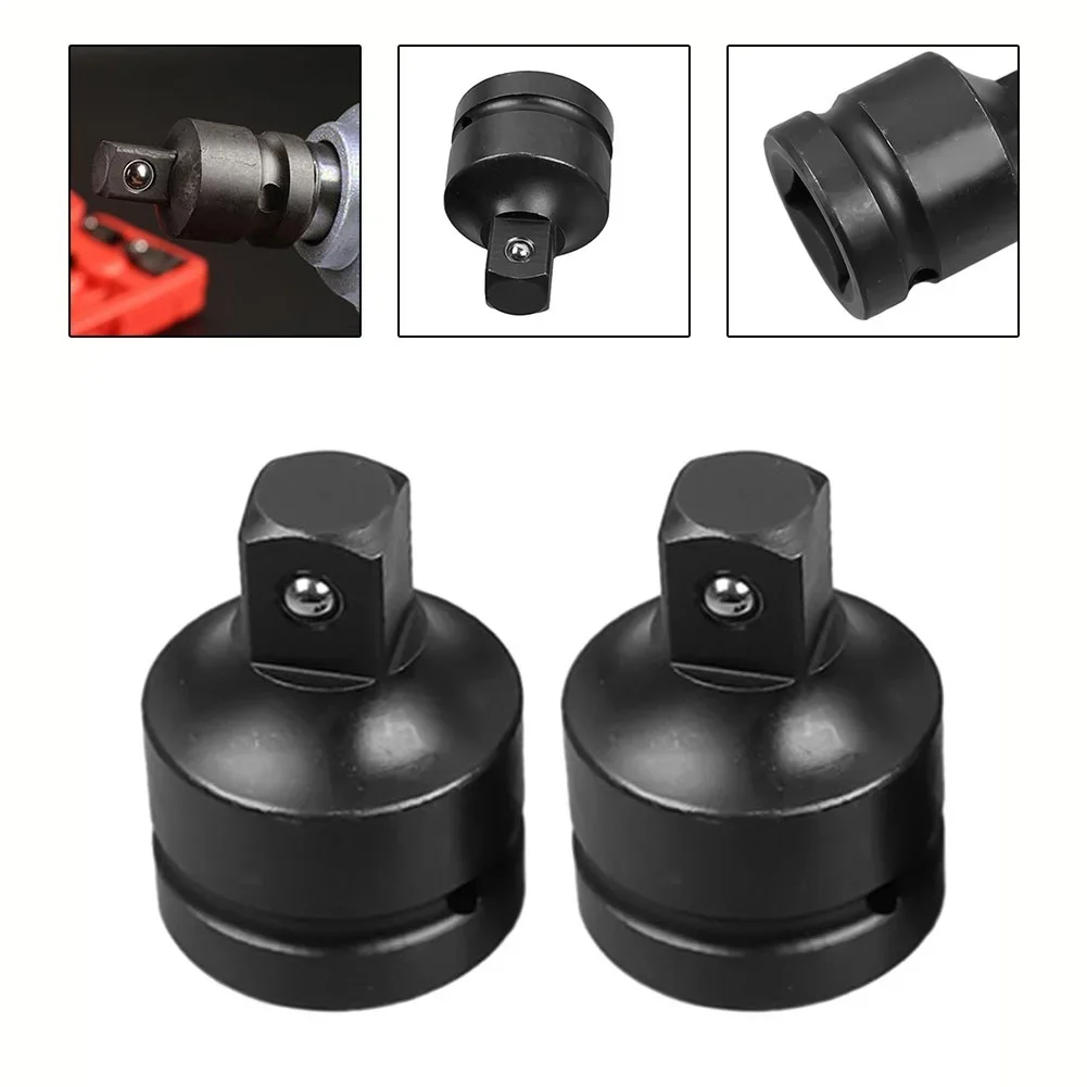 1/2 to 3/8 Drive Sleeve Adapter Strong Steel Construction Suitable for Ratchet Wrenches and Electric Wrenches Pack of 2