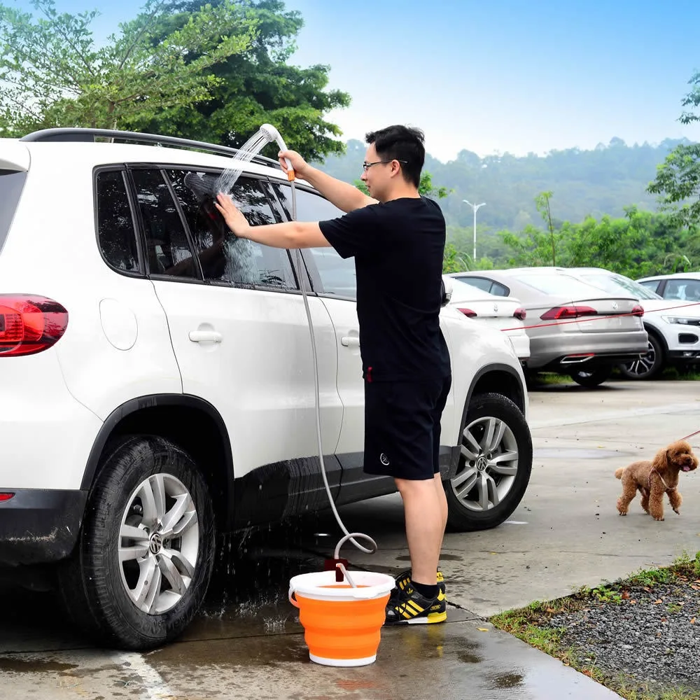 2025 Portable Camping Shower Electric Shower with Battery 4400mAh USB Rechargeable Fast Charging Outdoor Shower System