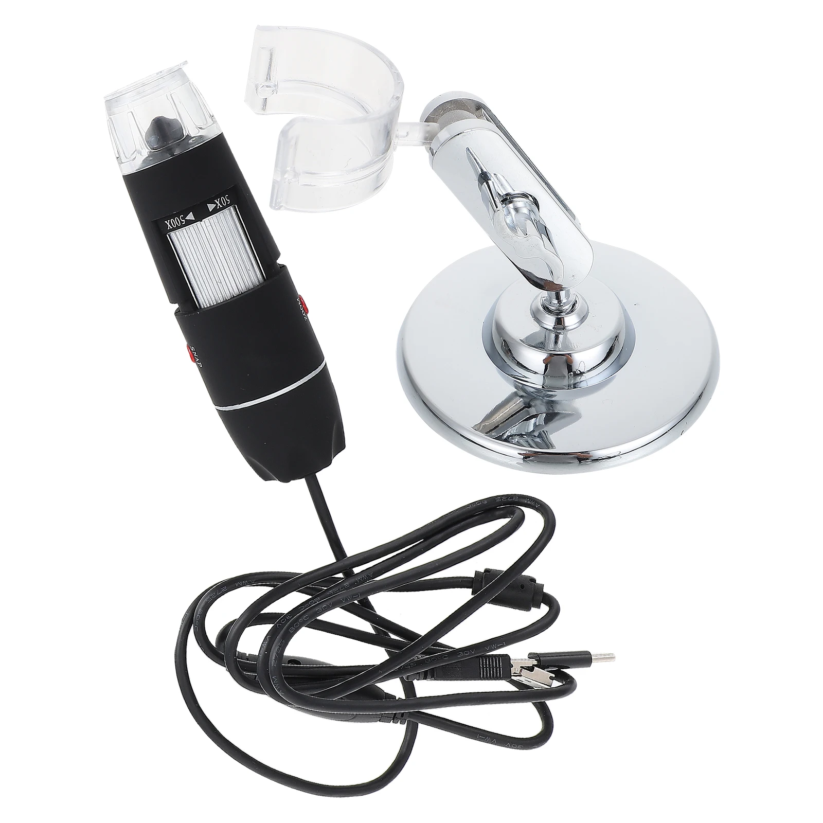 

Handheld Digital Microscope Portable Mini ABS Alloy Adjustable Brightness USB Connectivity Insect Observation for Home