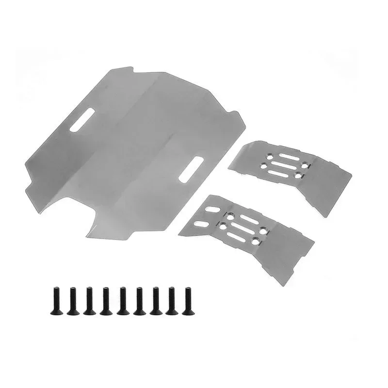 

Arrma 1/14 Mojave Grom RC Car Stainless Steel Front & Rear Chassis Armor Protector Upgrade Parts Accessories