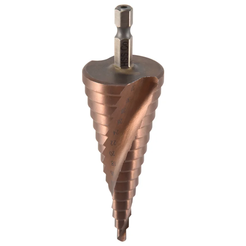 

Y50A-M35 HSS Co Step Drill Bit Cobalt Cone Drill Bits 4-32Mm Wood Stainless Steel Metal Hole Saw Tool Set Hex