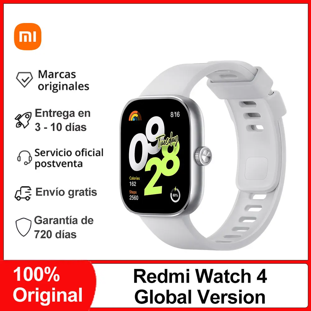 Xiaomi Redmi Watch 4 Smart Watch, Bluetooth Phone Call, Blood Oxygen Heart Rate Stress Monitoring,1.97