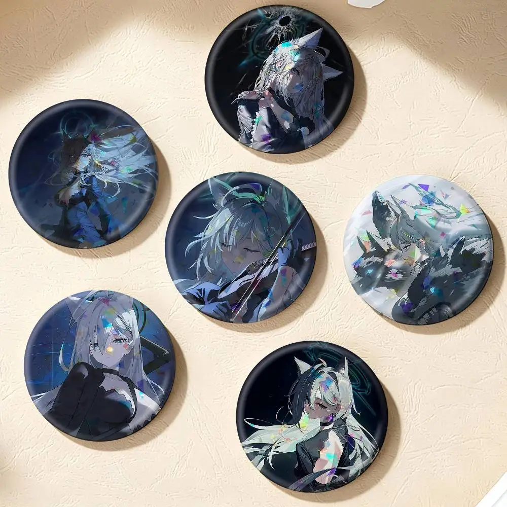 Sunaookami Shiroko Terror Blue Archive Game   75mm 44mm 25mm Accessories Toys Badge Brooch Backpack Hat Pins