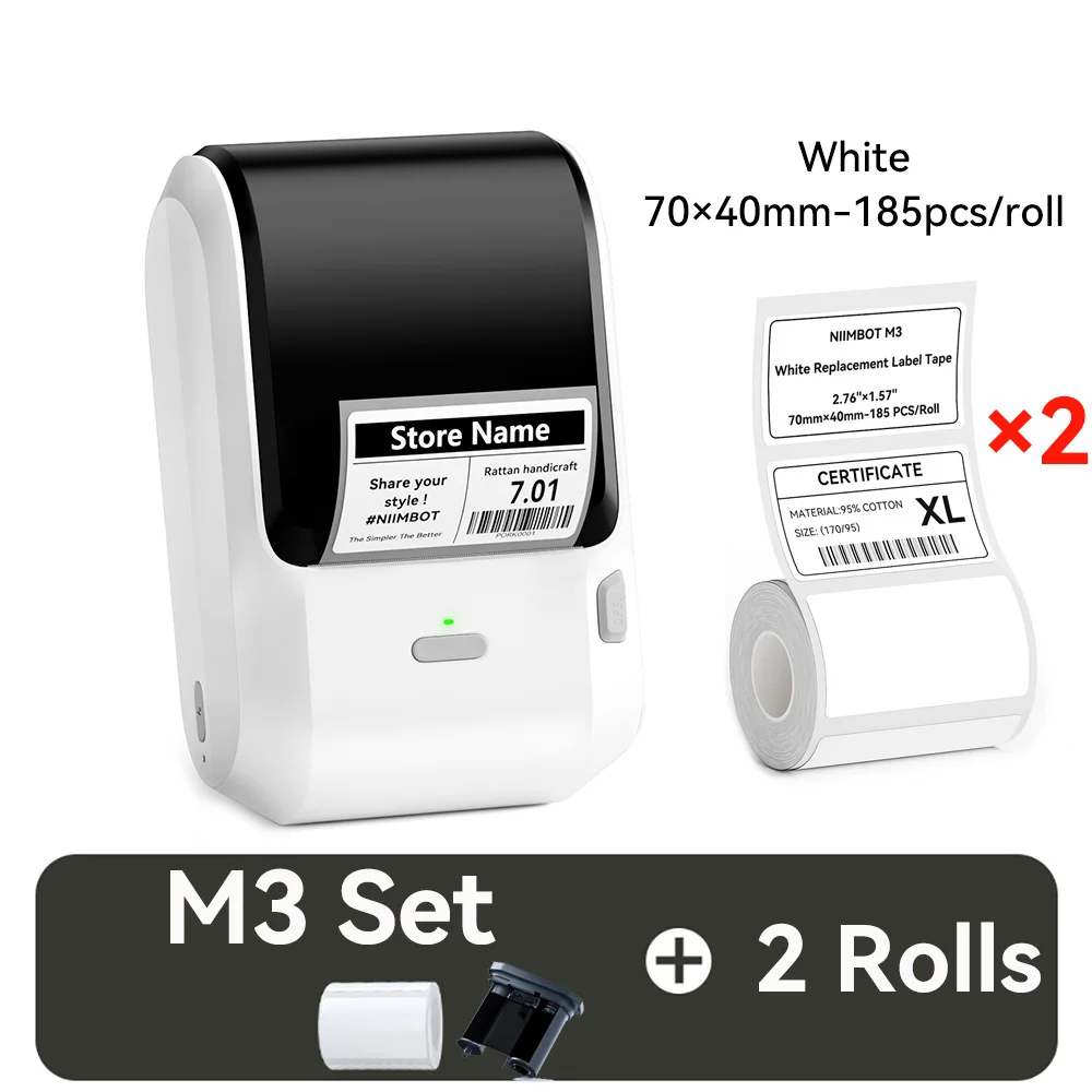 Niimbot M3 thermische overdracht labelprinter DIY barcode prijskaartje zelfklevende sticker labelmaker voor sieraden detailhandel parfum zakelijk