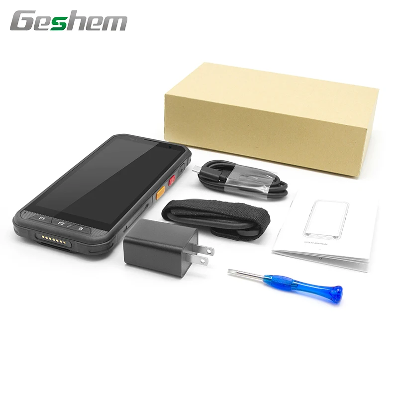 5.7 بوصة أندرويد 12 مع GMS 4G وعرة يده المساعد الشخصي الرقمي 1D 2D Qr ماسح الباركود RTK محطة بيانات المحمول WIFI BT GPS حزام اليد ODM #6