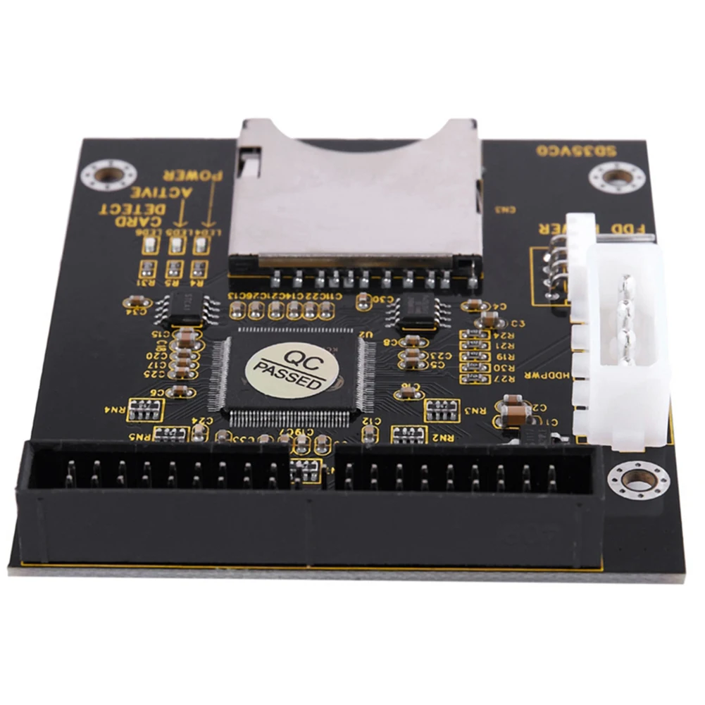 Cartão de Expansão de Memória para Laptop e Tablet, SSD Converter Card, SD para 2.5 ", IDE 44Pins, 5V, SD para 3.5"
