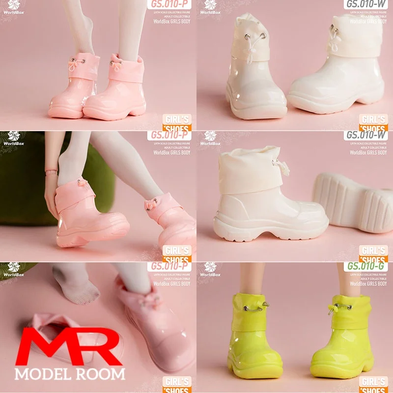 Worldbox GS010 1/6 مقياس أنثى الرباط احذية المطر أحذية جوفاء نموذج صالح 12 ''الجندي عمل الشكل دمى الجسم #1