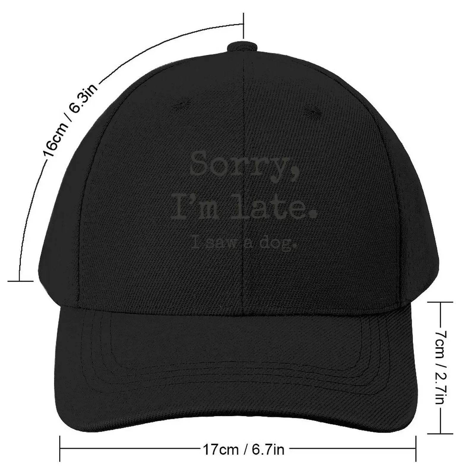 Sorry I’m Late, I Saw A Dog Baseball Cap Hood Luxury Brand Women's Beach Visor Men's