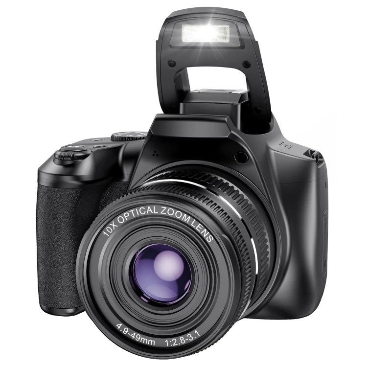 KOMERY W2 64MP 4K 3 Inch Screen 10X Optical Zoom+4X Digital Zoom Camera WIFI Connection Digital Camera