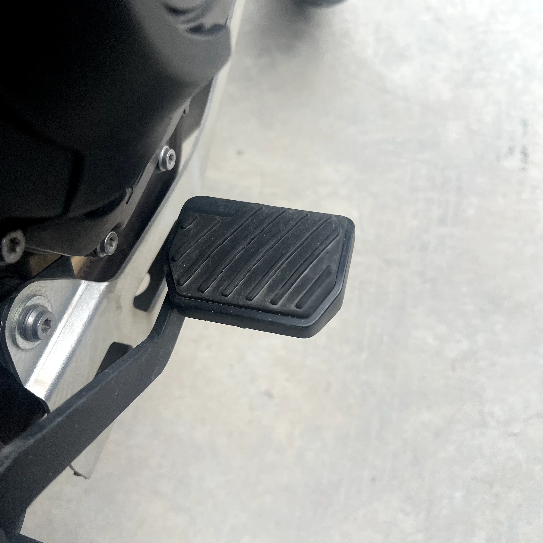 For Morui SP650, Alloy+Rubber Brake Pedal, Enlarged, Widened, Anti-slip, Larger Area, Easy to Step