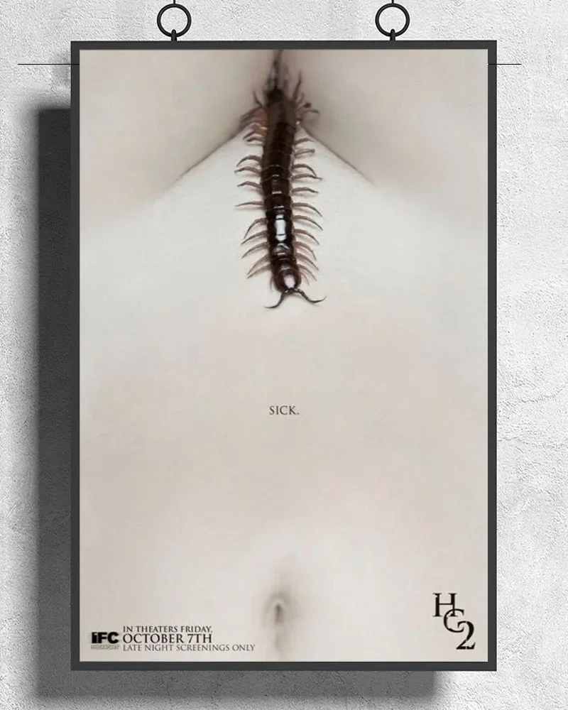 L013 THE HUMAN CENTIPEDE 2 Movie Horror Gore Shock Hostel SawSilk Fabric Poster Art Decor Indoor Painting Gift