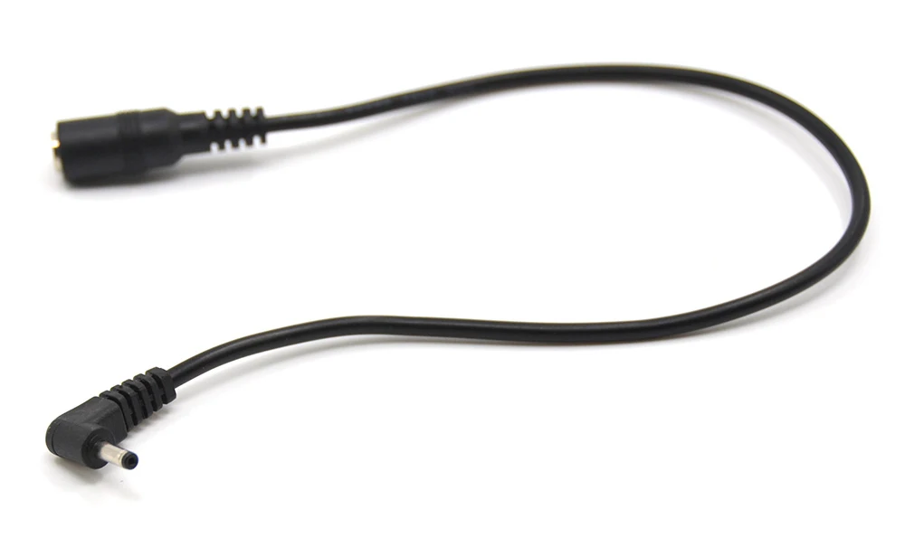 Cable de alimentación hembra de 5,5x2,1mm a macho de 3,0mm x 1,1mm para CANON DR-20, CA-PS700, DR-E5, DR-E8, batería simulada de DR-E15
