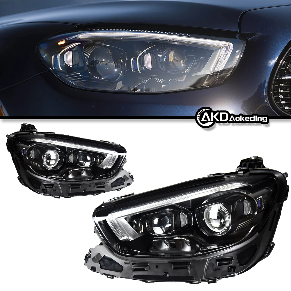 Auto Parts For E Class W213 Headlights 2016-2022  E200 E300 latest Styling LED DRL Dual Projector Car Accesorios Modified