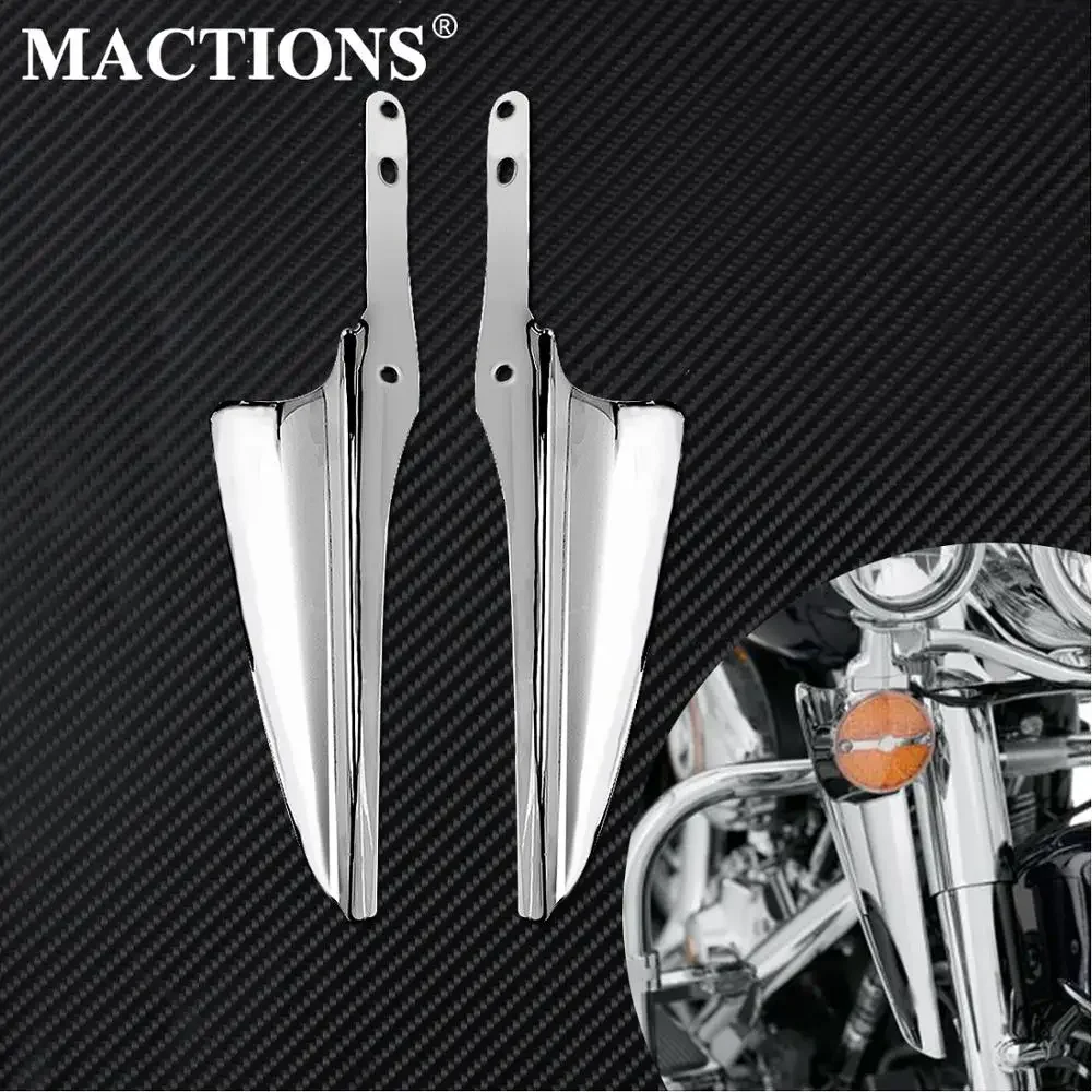 Defletores de vento para montagem em garfo dianteiro de motocicleta, defletor para harley touring road king 1995-2022 street glide flhxs electra